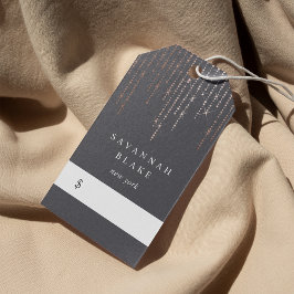 Rose Gold Marquee Preis Tags Geschenkanhänger