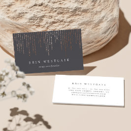 Rose Gold Marquee Visitenkarte