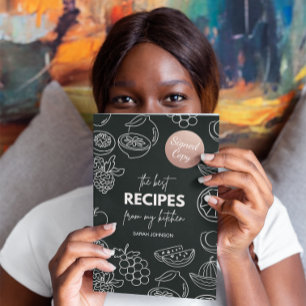 Rose Gold Metallic Foil Foto signiert Kopie Runder Aufkleber