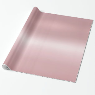 Rose Gold Metallic Look Elegantes Glossar Geschenkpapier