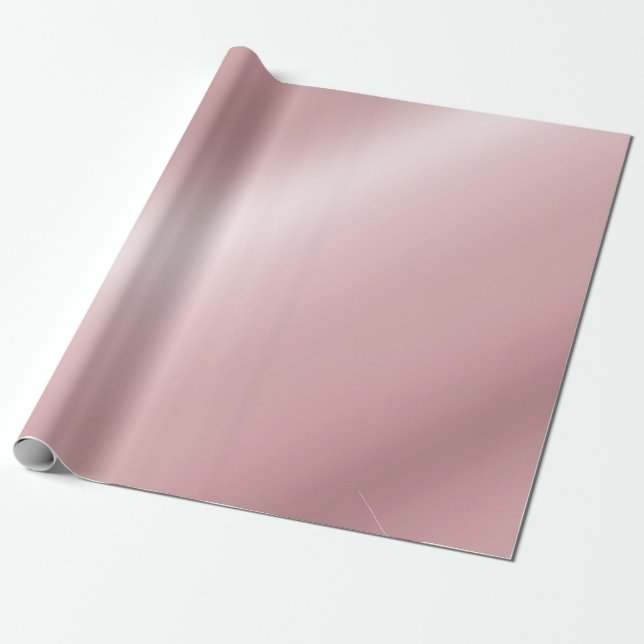Rose Gold Metallic Look Elegantes Vorlagengeschenk Geschenkpapier (Ungerollt)
