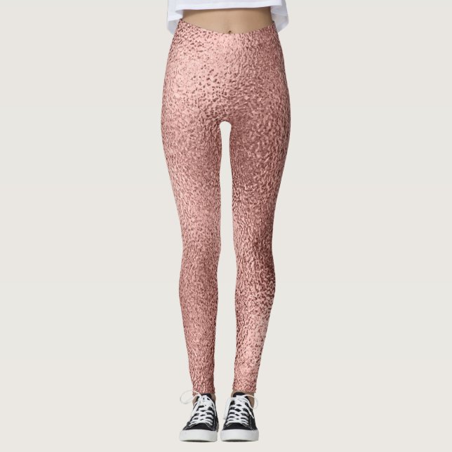 Rose Gold Metallic: Vintag Shine. Leggings (Vorderseite)