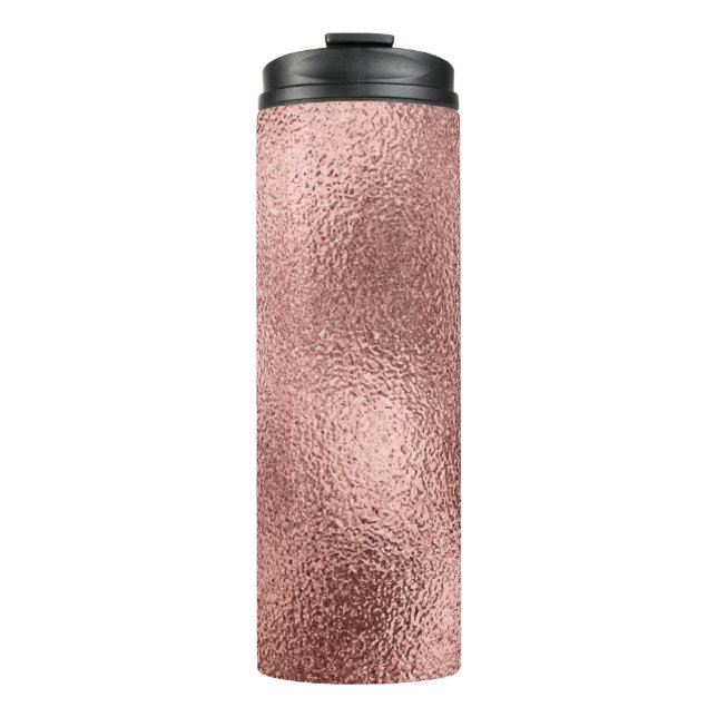 Rose Gold Metallic: Vintag Shine. Thermosbecher (Vorderseite)