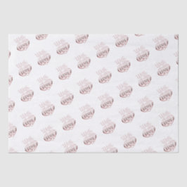 Rose gold metallisch aussehen Valentinherz Liebe w Seidenpapier