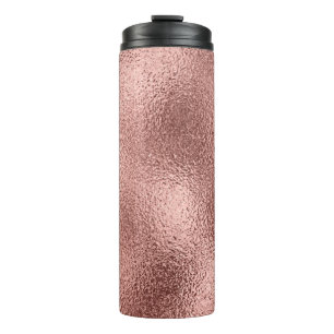 Rose Gold Metallisch: Vintage Glanz. Thermosbecher