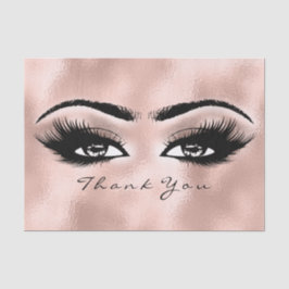 Rose Gold Metallische Lashes Seidenpapier