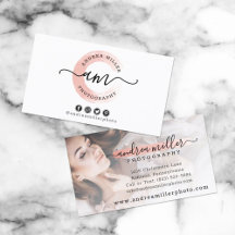 Rose Gold Minimalistisch Paint Swash Custom Logo F