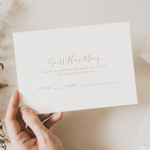 Rose Gold Minimalistisch schätzen wie viele Game C Visitenkarte