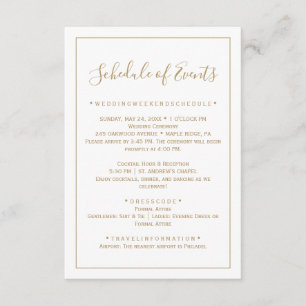 Rose Gold Minimalistisch Wedding Card Begleitkarte