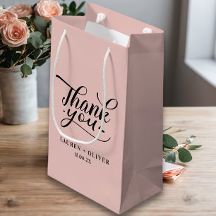 Rose Gold   Minimalistische Hochzeit Danke Kleine Geschenktüte