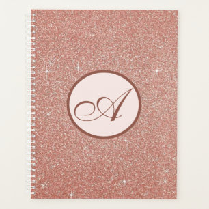 Rose Gold Mit Monogramm Eleganter Planer