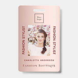 Rose-Gold-Mitarbeiterfoto Ausweis