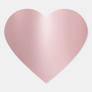 Rose Gold Moderne elegante Blank Trendy Template Herz-Aufkleber