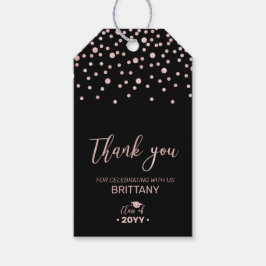 Rose Gold Moderne Graduierungspartei - Befürwortun Geschenkanhänger