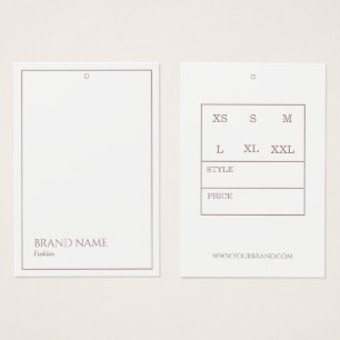 Rose Gold Moderne Hang Tags