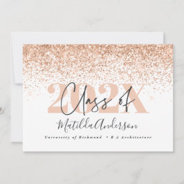 Rose Gold Moderne Stilparty laden ein Einladung