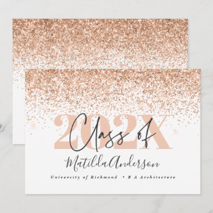 Rose Gold Moderne Stilparty laden ein Einladung