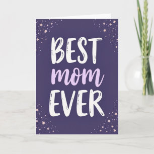 Rose Gold Mom Sterne Karte