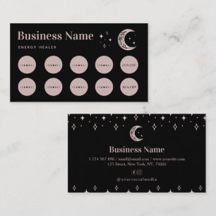 Rose Gold Mond Stern Energie Heiler Treuekarte
