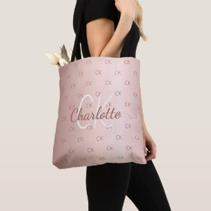 Rose gold monogramm Name elegant