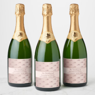 Rose Gold monogramm Paar Initialen Hochzeit