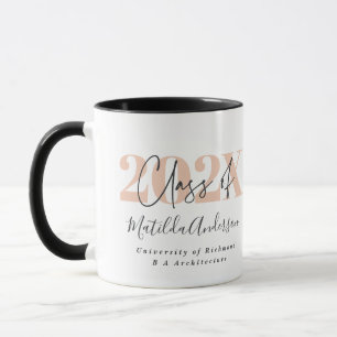 Rose Gold-Multi-Foto-Abschluss Tasse