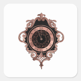 Rose Gold New Year Party Umschlag Aufkleber