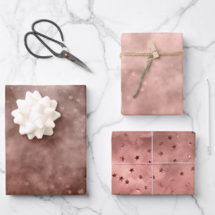 Rose Gold Nightmare Cloud Geschenkpapier Set