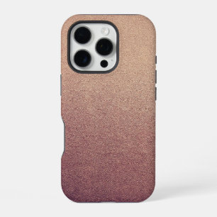 Rose Gold Ombre Glitter Sand Look Pink iPhone 16 Pro Hülle
