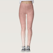 Rose Gold Ombre Muster Leggings