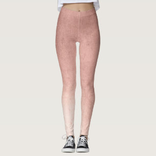 Rose Gold Ombre Muster Leggings