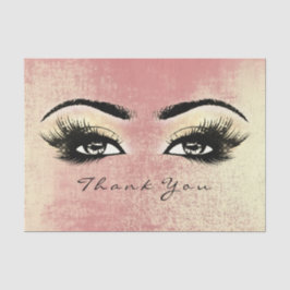 Rose Gold Peach Lashes Dankeschön an die Augen Seidenpapier