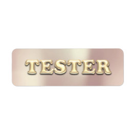 Rose Gold Pearly 3D Tester Sample Contaners