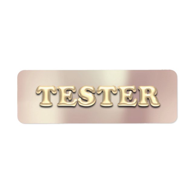 Rose Gold Pearly 3D Tester Sample Contaners (Vorne)