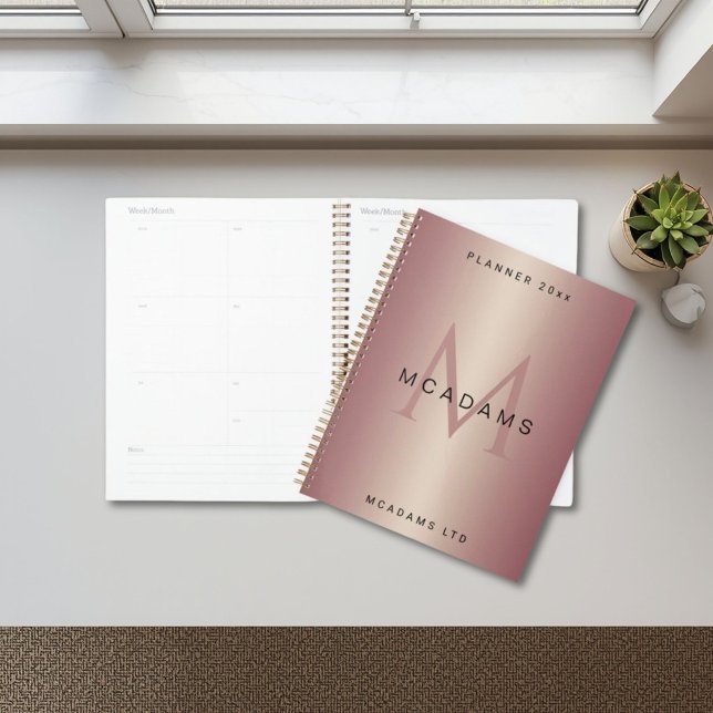 Rose Gold personalisierter Geschäftsplaner Planer (Von Creator hochgeladen)