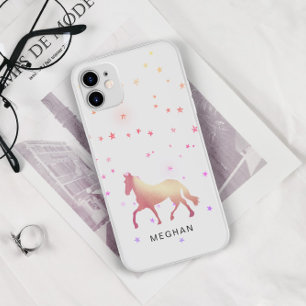 Rose Gold Pferde Stars Personalisiert Monogramm Case-Mate iPhone Hülle