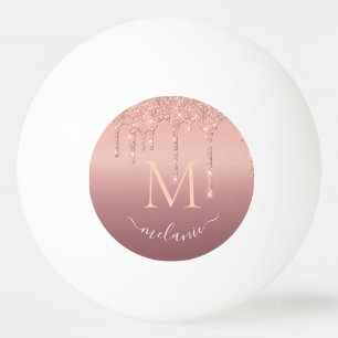 Rose Gold Ping Pong Ball Kundenname Tischtennisball