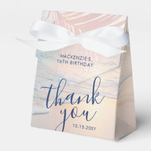 Rose Gold Pink Beach Geburtstag Elegante Geschenkschachtel