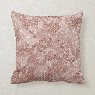 Rose Gold Pink Glam Camouflage Camouflage Kissen