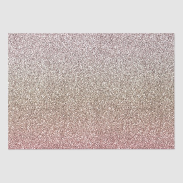 Rose Gold Pink Glitzer Seidenpapier (Vorderseite)