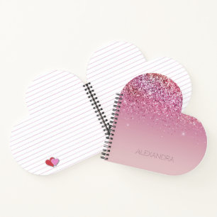 Rose Gold Pink Gold Glitzer Sparkone Notizbuch