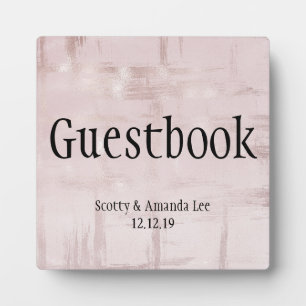 Rose Gold & Pink Hochzeitstisch Fotoplatte