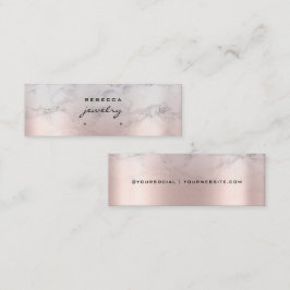 Rose Gold Pink Marble Script Erd Display Karte