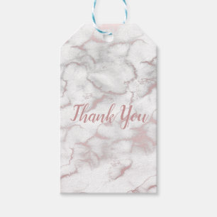 Rose Gold Pink Marmor Moderne Chic Trendy Party Geschenkanhänger
