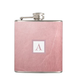 Rose Gold Pink Minimal Chic Glam Flachmann