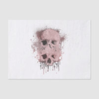 Rose Gold Pink Skull Tropfen Tinte Grafisches Part