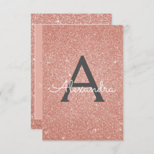 Rose Gold Pink Sparkle Glitzer 50. Geburtstagspart Einladung