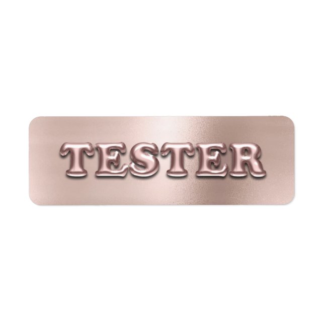 Rose Gold Powder Pink 3D Tester Beispielcontainer (Vorne)