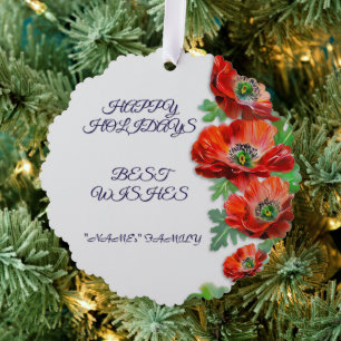 Rose Gold Print (nicht belichtet) Card 1 Ornament Karte