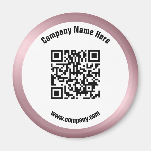 Rose Gold Promotions QR Code Magnet (Vorne)